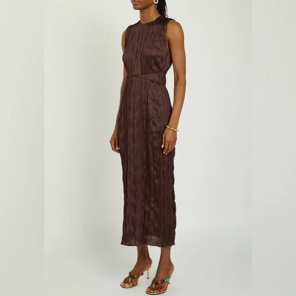 STAUD MIZU DRESS EARTH PLISSE - Picture 8 of 16